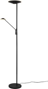 Lampadar negru mat LED cu intensitate reglabilă (înălțime 180 cm) Brantford – Trio