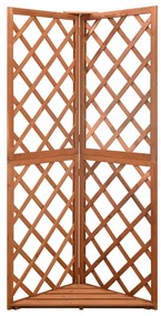 Spalier de colt, 50x50x145 cm, lemn masiv brad 1, Maro