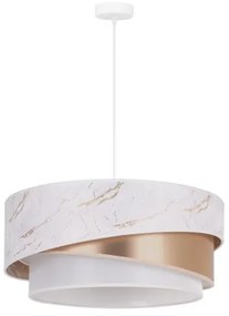 Duolla - Lustră pe cablu KOBO 1xE27/15W/230V alb/roz-auriu