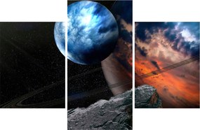 Tablou planetei în cosmos (90x60 cm)