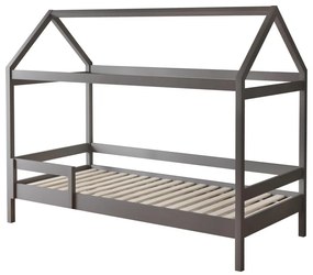 Pat etajat pentru copii 90 cm Nortena (gri) (cu somieră) (cu sp. depozitare). 1116425