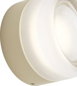 Lampă de perete de design bej cu sticlă opal IP44 - Michele