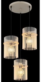 Globo 15698-3HRB - Candelabru suspendat pe cablu GORLEY 3xE27/60W/230V