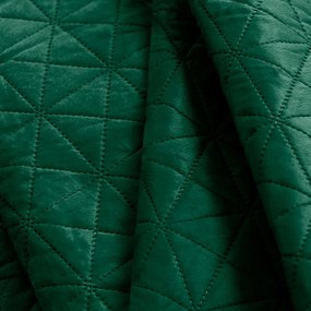Cuvertură verde matlasată din catifea 170x210 cm Laila – AmeliaHome