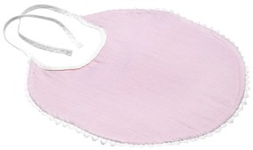 Bavețică din muselină Kindsgut London, roz