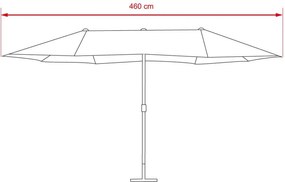 Umbrelă dublă AVENBERG FUGAS - Bej