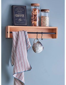 Cuier de perete în culoare naturală cu raft cu aspect de lemn de fag Ryder – Bloomingville