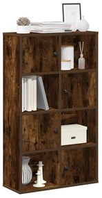 vidaXL Bibliotecă, stejar fumuriu, 60x24x101,5 cm, lemn prelucrat