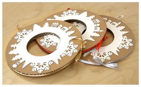 Coroniță advent cu panglică gri Unlinited Design for kids