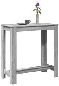 vidaXL Masă de bar, Sonoma gri, 102x50x103,5 cm, lemn prelucrat