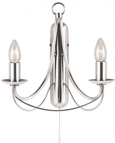 Aplica perete traditionala stil clasic Maypole argintiu 6342-2SS SRT
