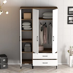 Dulap de haine Kiara PT (Nuc + Alb). 1088433