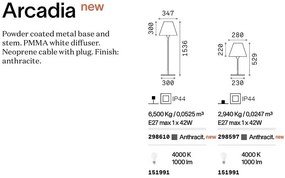 Lampa de masa iluminat exterior Arcadia Tl1