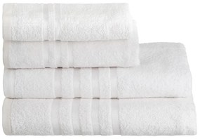 Prosop alb din bumbac din frotir 50x100 cm Simple – Casa Selección