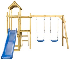 Turn de joaca, 285x120x226,5 cm, lemn de pin impregnat