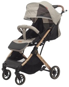 Carucior sport pentru copii, pliere compacta pentru avion cu sistem tip troller CPC-44-crem