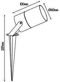 Proiector cu tarus iluminat exterior IP65 QUEBEC