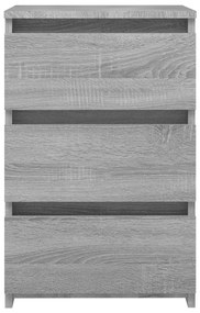 Noptiera, gri sonoma, 40x35x62,5 cm, lemn compozit 1, sonoma gri