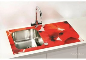 Chiuveta inox Alveus Glassix 10 finisaj personalizat 86x50 cm