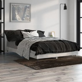 832193 vidaXL Cadru de pat, gri beton, 120x190 cm, lemn prelucrat