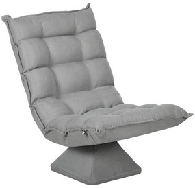 HOMCOM Fotoliu de sol paresos fotoliu relax fotoliu lounge design capitonat înclinare spătar reglabil pivotant 360° | Aosom Romania