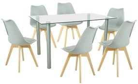 Set de masă Midori 6+1 gri