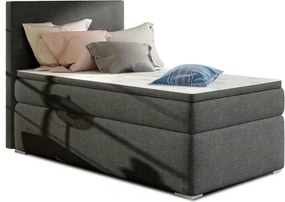 Pat lemn masiv BoxSpring Rocco 90x200 - Sawana 05, Dreapta