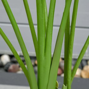 HOMCOM Planta Artificială Bananieră de 160 cm cu Ghiveci și 10 Frunze Realiste Plantă Tropicală Sintetică pentru Decorare în Interior și Exterior Birou Acasă Verde | Aosom Romania