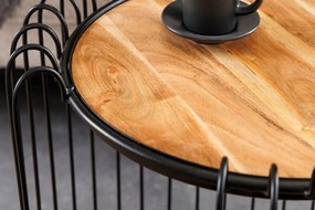 Masuta de cafea, Metal, Lemn, TRUE ELEMENTS 50cm