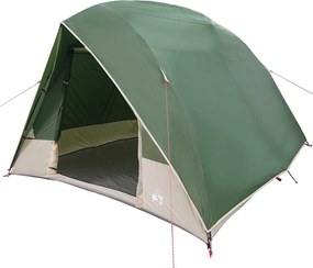 vidaXL Cort de Camping cu acoperiș Verde 275 x 230 x 140 cm tafta