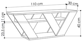 Masă TV Pipralla Oak