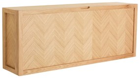 Pantofar de perete cu deschidere înclinată din lemn de stejar Herringbone – Hübsch