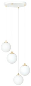 Lustra cu 4 pendule design minimalist, modern ROYAL 4 WHITE