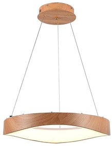 Lustră LED pe cablu LED/25W/230V 3000K ø 50 cm maro