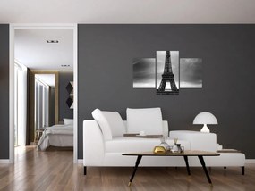 Tablou - Mașină roz în Paris (90x60 cm)