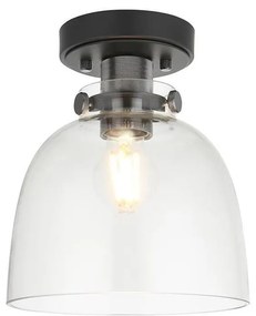 Plafonieră Endon 99106 URBAN 1xE27/10W/230V negru/transparent