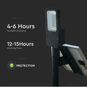 Lampă solară stradală LED dimabilă 50W 6,4V 6000K IP65 cu DO