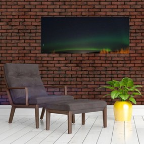 Tablou cu aurora borealis (120x50 cm)