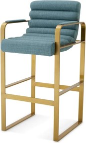 Scaun de bar elegant design LUX Olsen, scalea blue