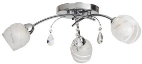 Plafoniera cu 3 brate, finisaj crom, diametru 60cm, Melissa 2621 RX