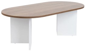 Masă de cafea Sable Walnut White