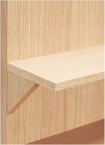 Raft în culoare naturală etajat cu aspect de lemn de stejar 40 cm Straight – Hübsch