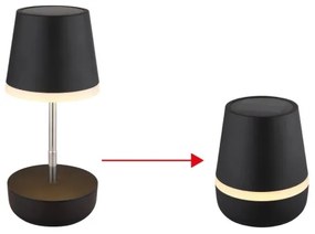 Globo 36638S - Lampă solară LED 10xLED/0,06W/3V IP44 negru