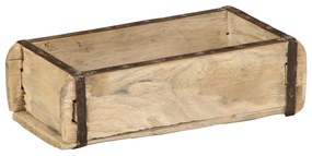 vidaXL Tavă, 30x15x9 cm, lemn masiv reciclat