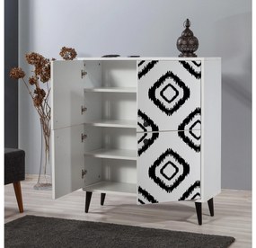 Dulap Mozaic (Negru + Alb). 1088499