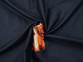 Lenjerie de pat din microfibra FOXES neagra Dimensiune lenjerie de pat: 2 buc 70 x 80 cm | 160 x 200 cm