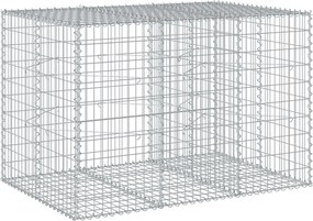 vidaXL Coș gabion cu capac, 150x100x100 cm, fier galvanizat