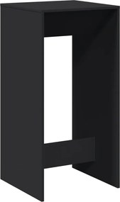 vidaXL Masă bar, negru, 51x50x103,5 cm, lemn prelucrat
