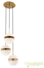 Lustra cu 3 pendule design LUX Spiridon alama 112644 HZ