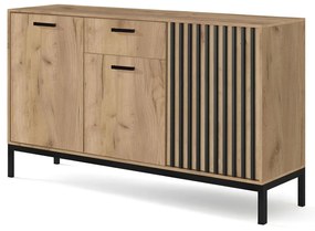 Comodă Lamello KM1 (stejar craft + negru). 1092413